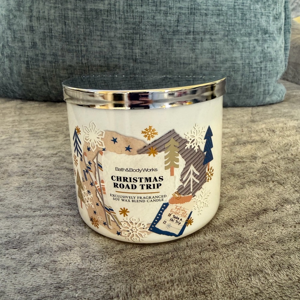 Christmas Road Trip Bath and Body Works 3 Wick Candle